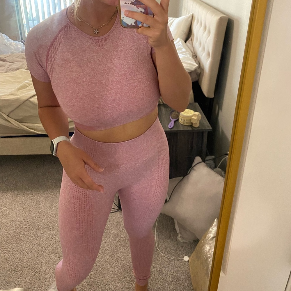 Pink Seamless Activewear Set